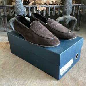 Brand new Suit Supply Mens Brown Suede Loafer size 12
